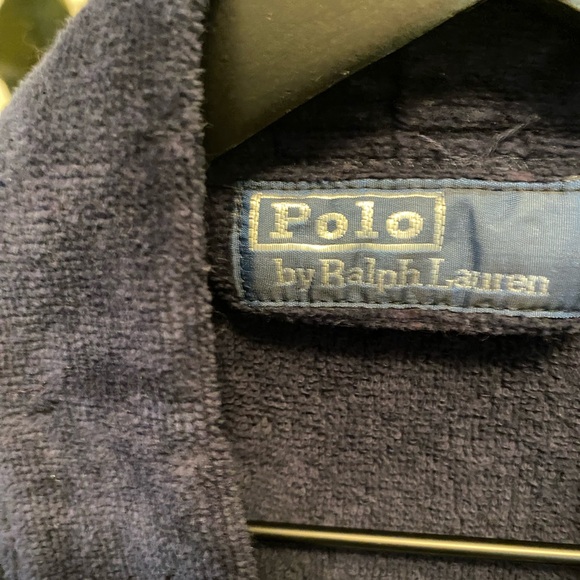 Polo Ralph Lauren Blue Heavy Robe OS - Picture 7 of 8